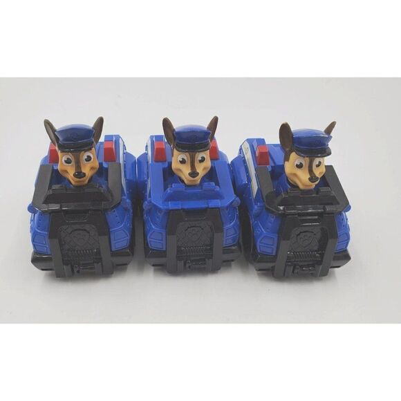 Spin Master Paw Patrol Racers Chase Figure Car Lot Of 3 - Picture 2 of 7